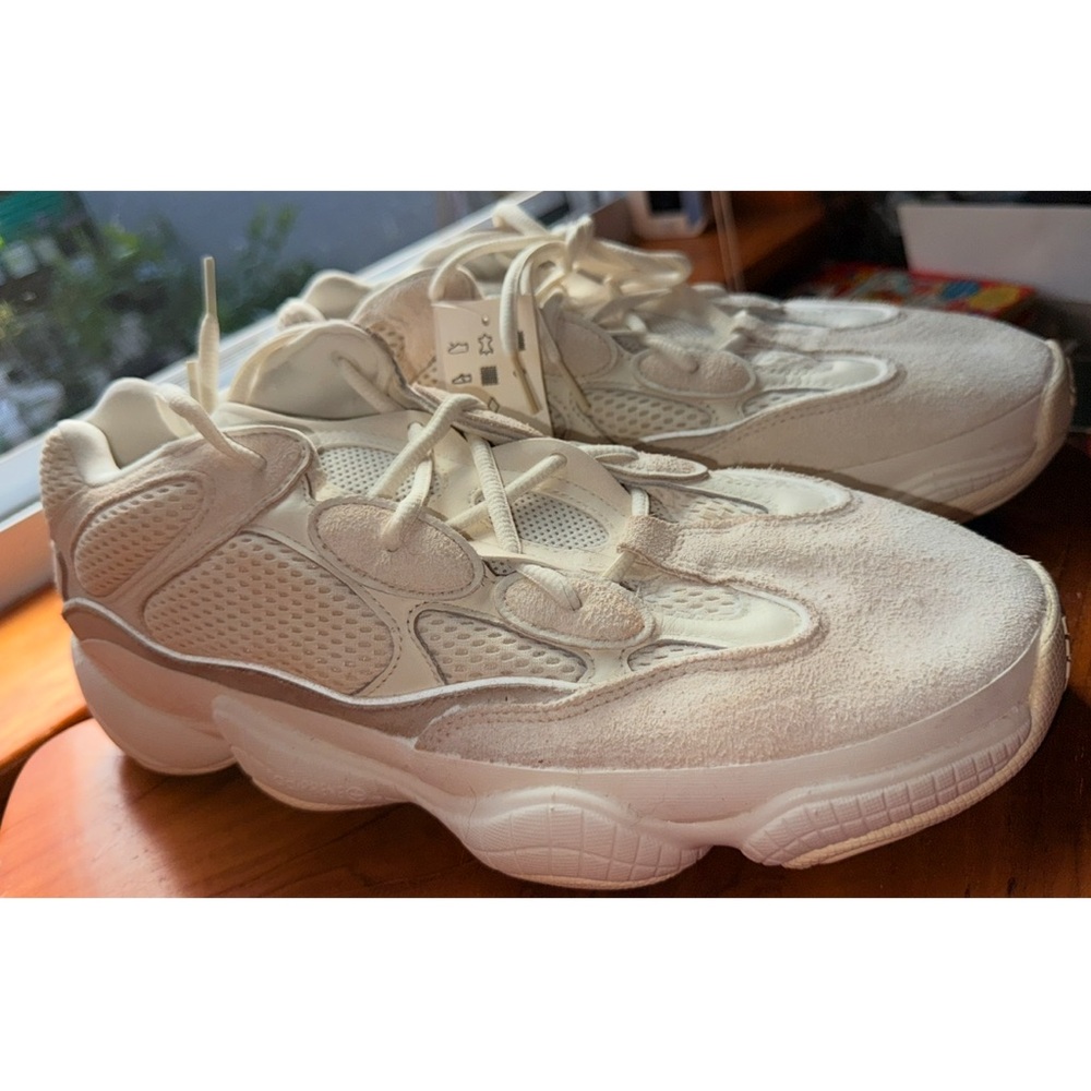 Adidas Yeezy 500 Bone White Sneakers - Picture 8 of 10